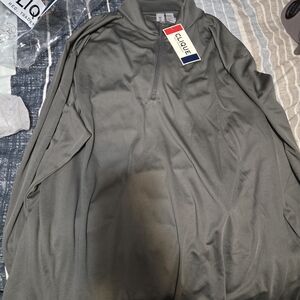 Clique Men's Lightweight Green/Gray 3/4 Zip Pull Over